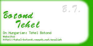 botond tehel business card